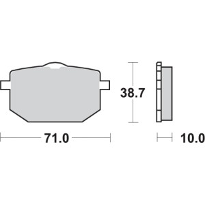 Pastilla de freno SBS P596-HS