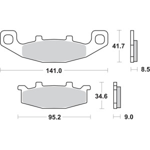 Pastilla de freno SBS P597-LS