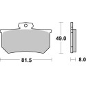 Pastilla de freno SBS P599-RQ