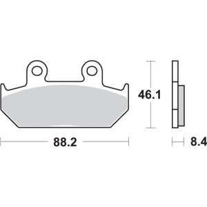 Pastilla de freno SBS P600-HS