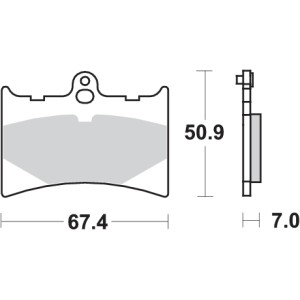 Pastilla de freno SBS P601-HF