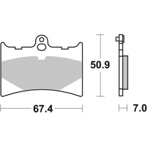 Pastilla de freno SBS P601-RST