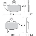 Pastilla de freno SBS P602-HF