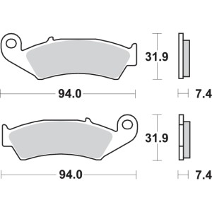 Pastilla de freno SBS P603-RSI