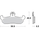 Pastilla de freno SBS P608-HF