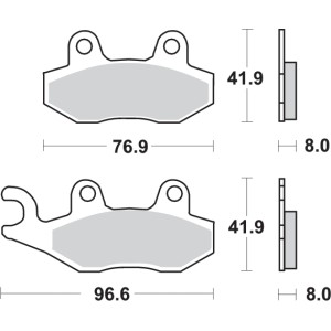 Pastilla de freno SBS P611-HF