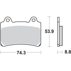 Pastilla de freno SBS P613-HS