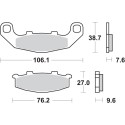 Pastilla de freno SBS P615-HF