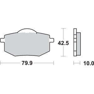 Pastilla de freno SBS P616-HF