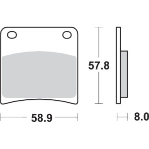 Pastilla de freno SBS P620-HF
