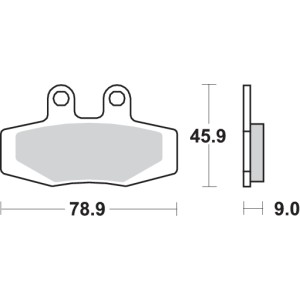 Pastilla de freno SBS P621-HF