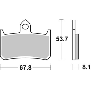 Pastilla de freno SBS P622-DC