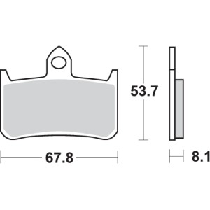 Pastilla de freno SBS P622-HS