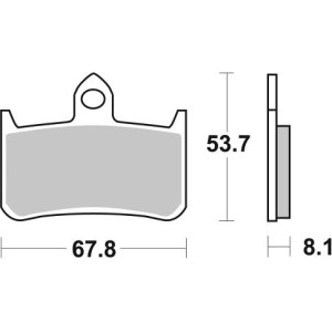 Pastilla de freno SBS P622-RST