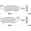 Pastilla de freno SBS P623-HF
