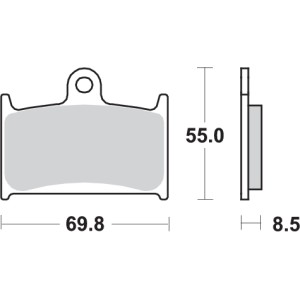 Pastilla de freno SBS P624-DC