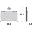 Pastilla de freno SBS P624-HF