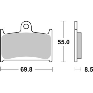 Pastilla de freno SBS P624-RST