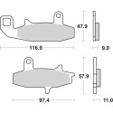 Pastilla de freno SBS P626-HF
