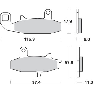 Pastilla de freno SBS P626-HS