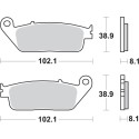 Pastilla de freno SBS P627-HS