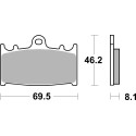 Pastilla de freno SBS P631-DS1