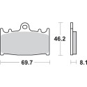 Pastilla de freno SBS P631-HF