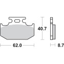 Pastilla de freno SBS P632-HF