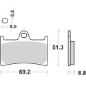 Pastilla de freno SBS P634-HF