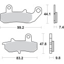 Pastilla de freno SBS P635-LS