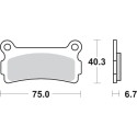 Pastilla de freno SBS P636-HF