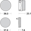 Pastilla de freno SBS P637-HF