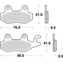 Pastilla de freno SBS P638-DC
