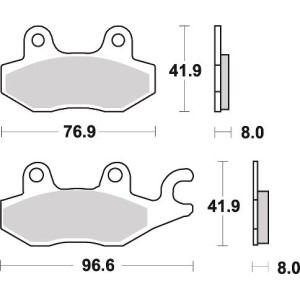 Pastilla de freno SBS P638-DC