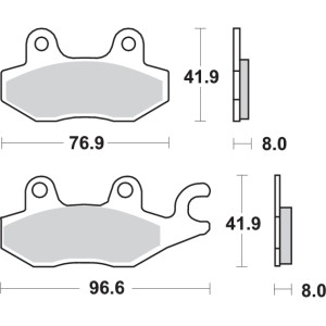 Pastilla de freno SBS P638-HF