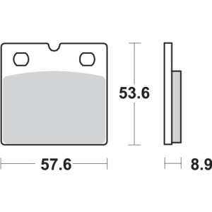 Pastilla de freno SBS P640-HF