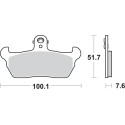 Pastilla de freno SBS P641-HF