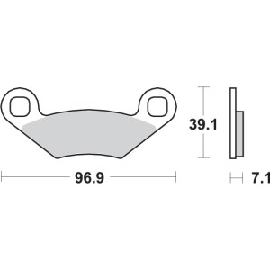 Pastilla de freno SBS P642-HF