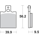 Pastilla de freno SBS P646-HF