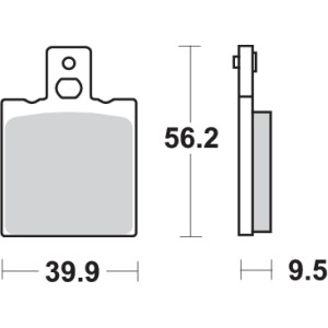 Pastilla de freno SBS P646-HF