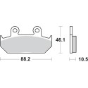 Pastilla de freno SBS P647-HF