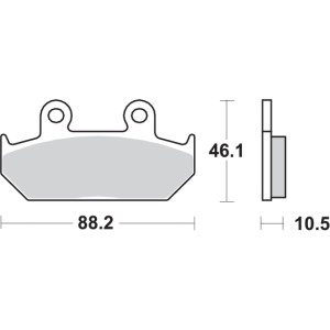 Pastilla de freno SBS P647-HF