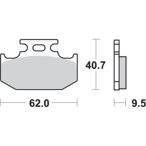 Pastilla de freno SBS P648-HF