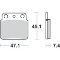 Pastilla de freno SBS P649-SI