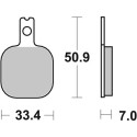 Pastilla de freno SBS P656-DC