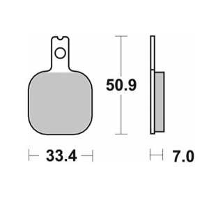 Pastilla de freno SBS P656-HF