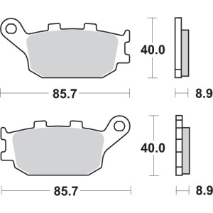 Pastilla de freno SBS P657-HF