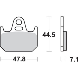 Pastilla de freno SBS P659-RQ