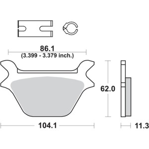Pastilla de freno SBS P669-HF