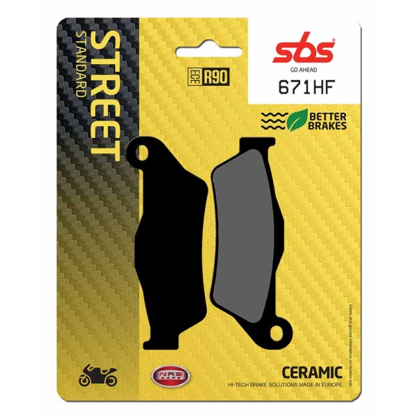 Pastilla de freno SBS P671-HF